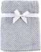 Hudson Baby Unisex Baby Plush Waffle Blanket, Gray, One Size...