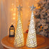 Juegoal Lighted Christmas Table Decorations with Star and 10 LED Lights Battery Operated, Indoor Xmas Thanksgiving Holiday Wedding Party Tabletop ...