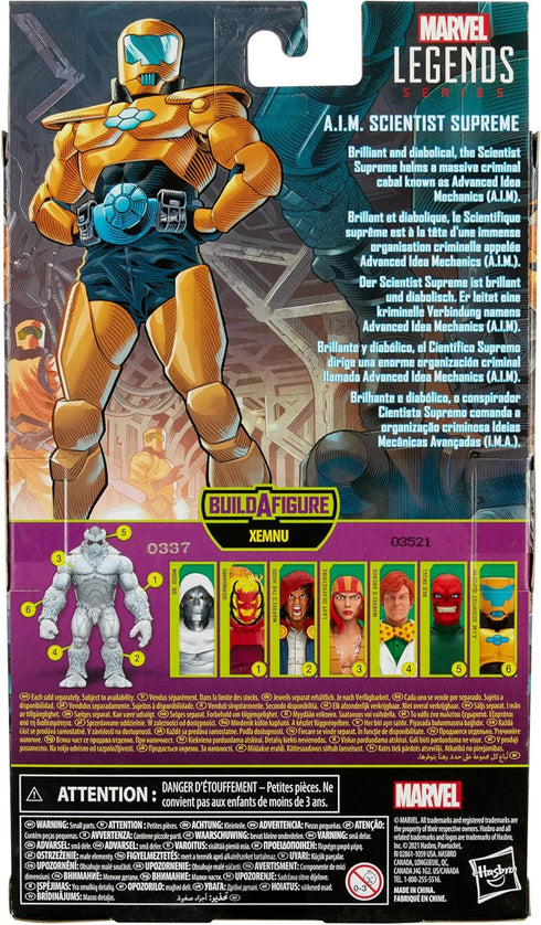 Hasbro Marvel Hasbro Legends Series 6-inch Collectible Action A.I.M. Scientist Supreme Figure and 1 Accessory and 1 Build-A-Figure Part...
