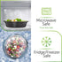 PrepNaturals Reusable Plastic Containers with Lids, 10 Pack, Black, Meal Prep Bowls, Lunch Containers, BPA, PVC and Phthalate Free, Microwave and ...