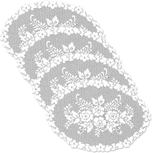Heritage Lace Victorian Rose 13x20 White Placemat (Set of 4)...