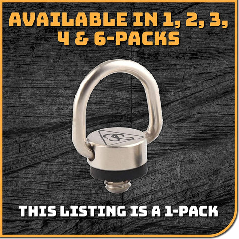 Camera Carabiner Clip D-Ring - Easily Attach a Carabiner to Your Camera with This 1/4-20 Tripod Mount D-Ring (1-Pack)...