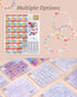 Alphabet Beads for Bracelets - 1650Pcs Round Acrylic Letter Beads A-Z with Extra Vowels & Number Beads and Spacer Beads - Ideal for Bracelets, Nec...