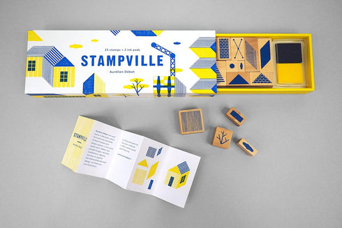 Stampville: 25 stamps + 2 ink pads...