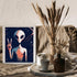 Posterizer 1 pcs-alien creature with peace sign-Abstract & Modern Art-Fantasy & Fiction Art-Gift for movie lovers-Gift for book lovers- UNFRAMED W...