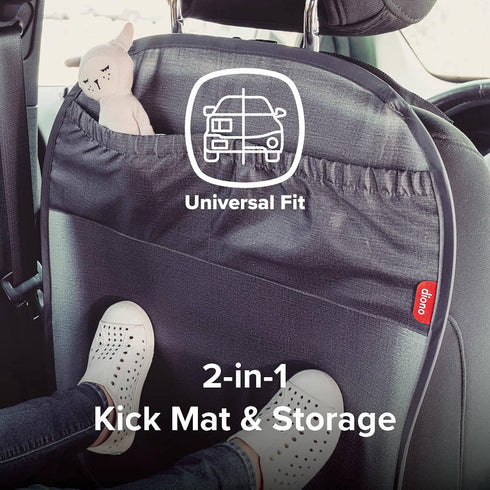 Diono Stuff 'N Scuff XL Kick Mat Back Seat Protector for Kids Feet with Storage Pocket, 100% Water Resistant for Protection of Your Upholstery fro...