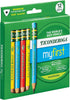 Ticonderoga My First Short Triangular Wood-Cased Pencils, 2 HB Soft, With Erasers, Primary Colors, 12 Count...