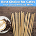 Biodegradable, Sturdy 5.5in Wood Coffee Stirrer 1000pk. Cafe Grade, Bulk Birch Wooden Beverage Stirring Stick for Tea, Cream And Sugar. Eco Friend...