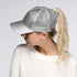 C.C Hatsandscarf Ponytail caps Messy Buns Trucker Plain Baseball Cap (BT-6)...