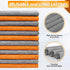 FIXSMITH Microfiber Cleaning Cloth -Pack of 12, Highly Absorbent Cleaning Rags(Grey&Orange), 16"X12" All Purpose Cleaning Towels for Housekeeping,...
