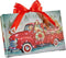 RAZ Imports Tabletop LED Lighted Print Ornament with Easel - Dogs Driving A Red Truck - 6 Inch...