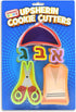 Upsherinish Cookie Cutters Set - Jewish Boy Kit Includes Kippah, Tzizit, Scissors, Aleph, Bet, and Gimmel Plastic - 6 Piece Set...