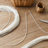 Kigley 2 Bundles 120 ft Wicker Repair Kit Round Synthetic Rattan Weaving Material White Plastic Wicker Repair Supplies Replacement Basket Weaving ...