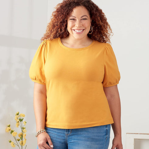 Simplicity Misses' Scoop Neck Knit Top Packet, Code 9272 Sewing Pattern, Sizes XXS-XXL, White...