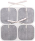 BodyMed TENS/EMS Unit 4 Electrode Pads – Four, 2 x 2 Inch Square Electrodes in Ten Packs – Reusable and Self-Adhesive for Easy Muscle Stimulation ...