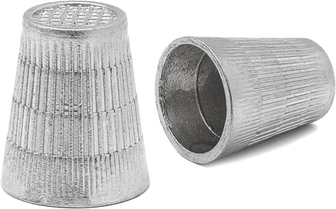 Thimbles for Hand Sewing - Silver Hand Quilting Thimble, 2 Pcs - Metal Finger Protector for Sewing, 24mm x 20mm...