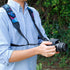 USA GEAR DSLR Camera Strap Chest Harness with Quick Release Buckles, Galaxy Neoprene Pattern and Accessory Pockets - Compatible with Canon, Nikon,...