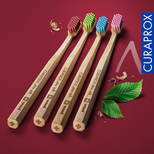 Curaprox Wood Ultra Soft Toothbrush, Assorted Color...