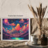 Posterizer 1 pcs- psychedelic funky hippie colorful landscape 3-Abstract & Modern Art-Fantasy & Fiction Art- Living Room Bedroom Decor- unframed w...