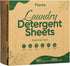 Travel Laundry Detergent Sheets Eco-friendly 300 Loads Fisroa Clothes Washing Detergent Sheets Plastic-Free Washer Sheets, Fresh Linen Scent Liqui...