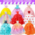 56 Pcs Doll Clothes and Accessories,2 Wedding Gowns 2 Evening Dresses 6 Fashion Dresses 4 Set Casual Outfit Top and Pant 2 Swimsuit,20 Hanger 10 S...