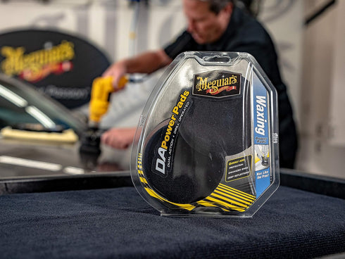 Meguiar’s 4” DA Waxing Power Pads G3509 - Car Pad Waxing Kit Includes 2 Foam Pads for Evenly Applying Wax Protection, Intended or DA Power System ...