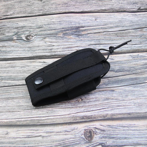 Create idea Radio Pouch Security Walkie Talkie Bag Belt Holder Black Nylon 1000D for Fireman Teacher...