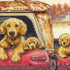Dimensions 70-35405 Golden Ride Dog Counted Cross Stitch Set, 14 Cnt. Ivory Aida, 14" x 10"...