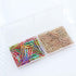 100pcs Paper Clips with Plastic Box of Paper Clips for Office Stationery 33mm Multicoloured I...