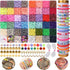 XSEINO 9000PCS Clay Beads Bracelet Making Kit,46Colors Flat Friendship Polymer Heishi Beads for Jewelry Making with Rich Jewelry Making Accessorie...