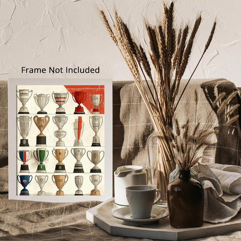 Posterizer 1 pcs-nick nacks and sport trophies abstract poster -1-Sports & Hobby Art Gifts for sports fans Decor for Home & Office- unframed wall ...
