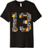 13th Birthday Construction Building Tools Boys 13 Years Old Premium T-Shirt...