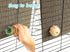Cat Scratching Post for Cage, Cage Wall Mounted Cat Scratcher, Cardboard Scratcher, SCRC-20X20...