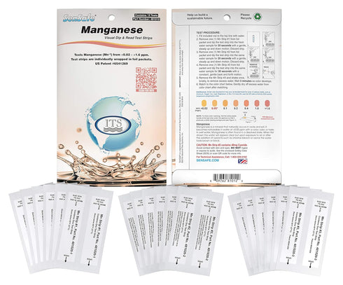 Industrial Test Systems 481012 Sensafe Manganese Water Test Strip Kit 12 Tests...