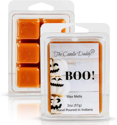 The Candle Daddy Boo! Pumpkin Spice Scented Halloween Holiday Wax Cube Melts - 1 Pack - 2 Ounces - 6 Cubes...