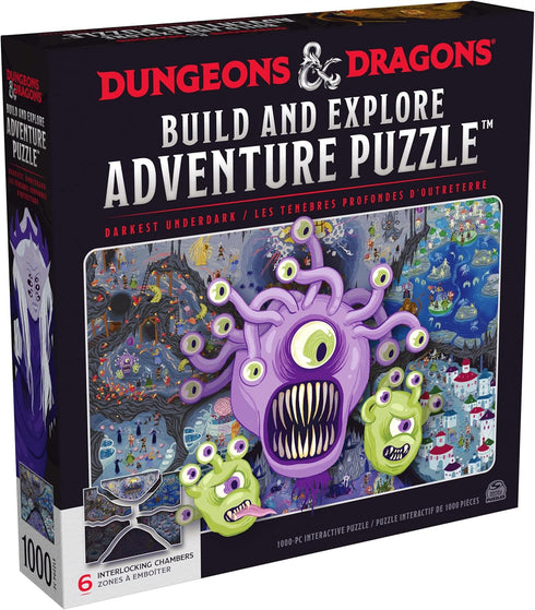 Dungeons & Dragons, Build and Explore Adventure Puzzle, DND Adult Puzzles, Dungeons and Dragons 1000 Piece Puzzles for Adults and Kids Ages 12+...