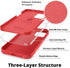 IceSword iPhone 12 Pro Max Case Red, Thin Liquid Silicone Shockproof Phone Case Cover, Red Cute Men Women Cool Fun, Gel Rubber Drop Protective 6.7...