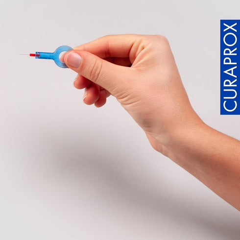 Curaprox Interdental Brushes Prime Start Mixed Set, CPS 06 + CPS 07 + CPS 08 + CPS 09 + CPS 11 + UHS 409 Brush Holder + UHS 470 Brush Holder, Blue...