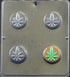 Candy Molds N More Marijuana Leaf Pot Leaf Cookie Sandwich Chocolate Candy Mold 1661...
