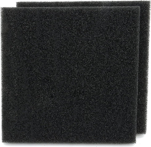 Aquarium Sponge Filter Media Pad 9 x 9 x 1 inch, Cut to Fit Biochemical Filter Bio Foam Pad, 2 Pcs...