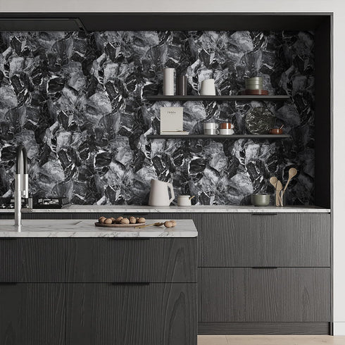 Kitico Marble Wallpaper Peel and Stick Countertops Contact Paper 15.7"x118.1" Marble Contact Paper Self-Adhesive Removable Waterproof Contact Pape...