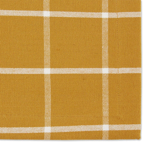 DII Basic Collection Tabletop, Placemat Set, Honey Gold Check 6 Piece, 6074...