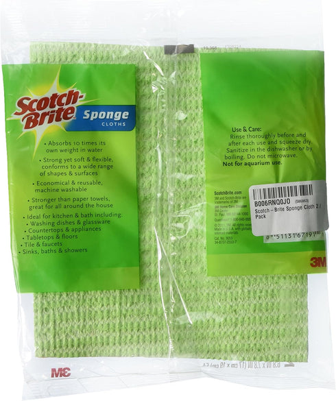 3M 9055 2PK Sponge Cloth, Pack of 1, Assorted...