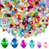 900 Pieces 3 Size Faceted Bicone Crystal Beads Bicone Mix Color DIY Craft Beads for Bracelet Necklace Earring Jewelry Making...