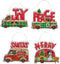 Dimensions Holiday Truck Christmas Ornaments Counted Cross Stitch Kit for Beginners, 14 Count Plastic Canvas, 4pc...
