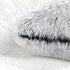 Uhomy Fluffy Accent Pillows Cover 20"x20", Soft Gray Ombre Faux Fur Throw Pillow Case, Modern Luxury Decorative Square Cushion Cover for Farmhouse...