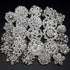 Brooches and Pins for Women, Lot 24pc Silver Color Clear Rhinestone Crystal Flower Brooch Pin DIY Wedding Bouquet Broaches Set...