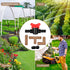 64 Pcs Drip Irrigation Fittings Kit 1/2 Inch Tubing Set Including 4 Switch Valve, 12 Elbows, 12 Couplings, 12 End Cap Plugs, 12 Tees and 12 End Cl...