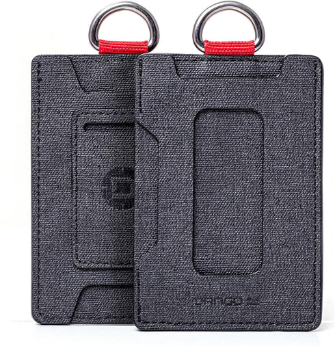 Dango Slim Minimalist Wallet for Men - RFID Blocking - Durable Dtex Water Resistant Material, Black...
