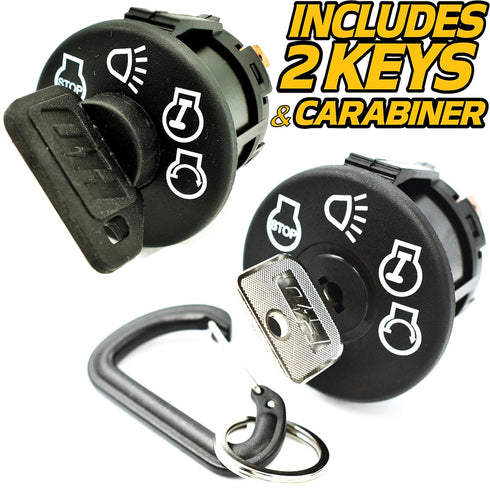 Starter Ignition Switch Fits John Deere LT133 LT150 LT155 LT160 LT166 LT170 LT180 LT190 LTR155 LTR166 LTR180 for 7 Terminal Type w/Headlight Posit...